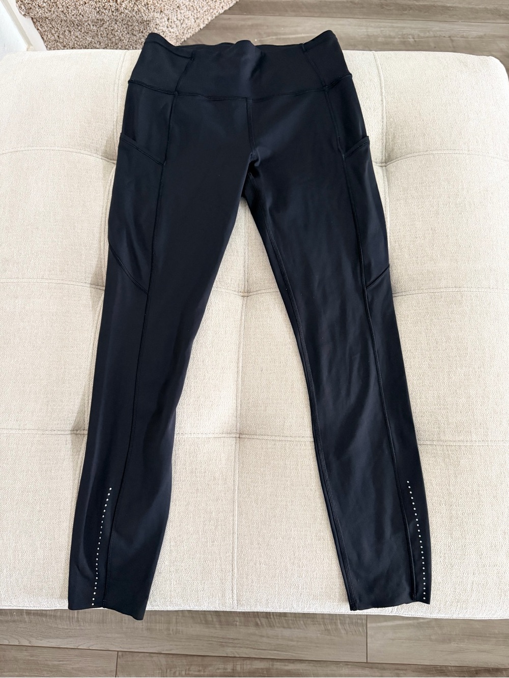 lululemon athletica Black Fast and Free  Performance Leggings size 6